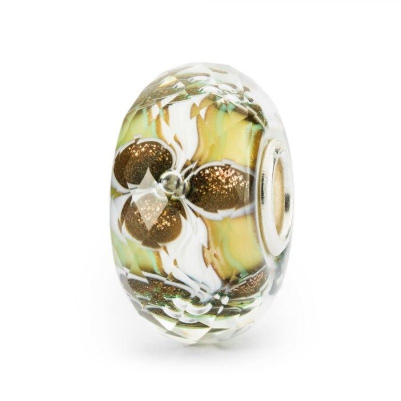 Beads Trollbeads TGLBE-30079 “Plumeria” in vetro