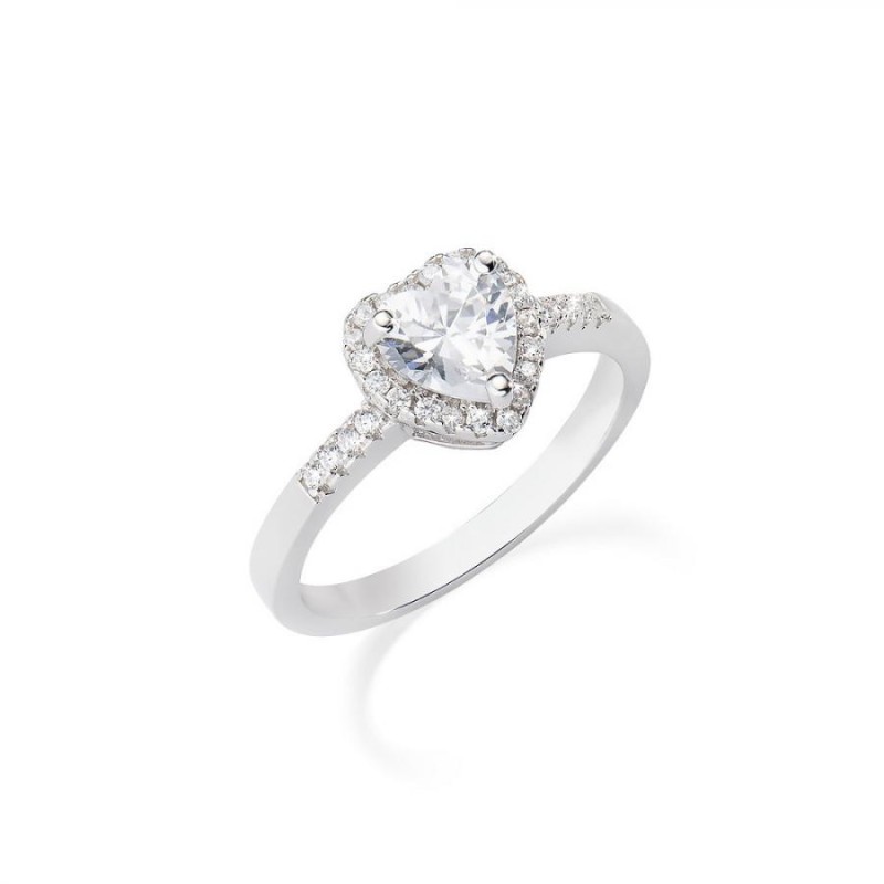 Anello Donna AMEN in argento 925 collezione Solitario - ANTICBB2