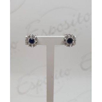 Orecchini Donna GIORGIO VISCONTI in oro, zaffiri blu e diamanti  -  BBX37022Z