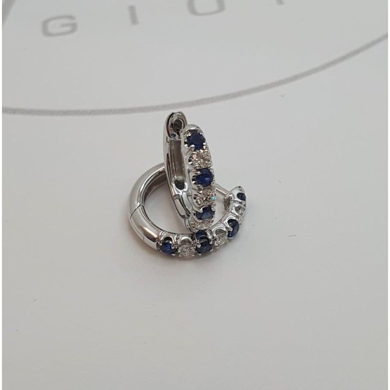 Orecchini Donna GIORGIO VISCONTI in oro, zaffiri blu e diamanti - BBX37993Z