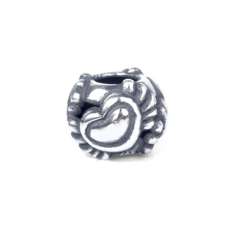Beads Trollbeads TAGBE-30174 “Cuore Alato” in argento 925 collezione Thun by Trollbeads