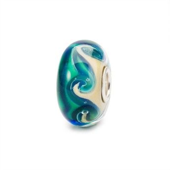 Beads Trollbeads TGLBE-20123 “Onde del Mare” in vetro - Limited Edition