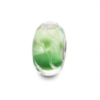 Beads Trollbeads TGLBE-30047 “Foglie di Lime” in vetro - Limited Edition