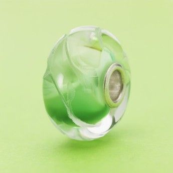 Beads Trollbeads TGLBE-30047 “Foglie di Lime” in vetro - Limited Edition
