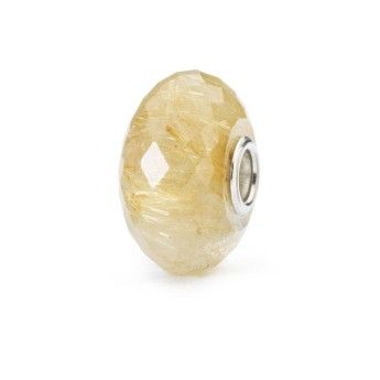 Beads Trollbeads TSTBE-30004  “Quarzo Rutilato” in pietra preziosa
