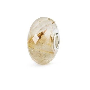 Beads Trollbeads TSTBE-30004  “Quarzo Rutilato” in pietra preziosa