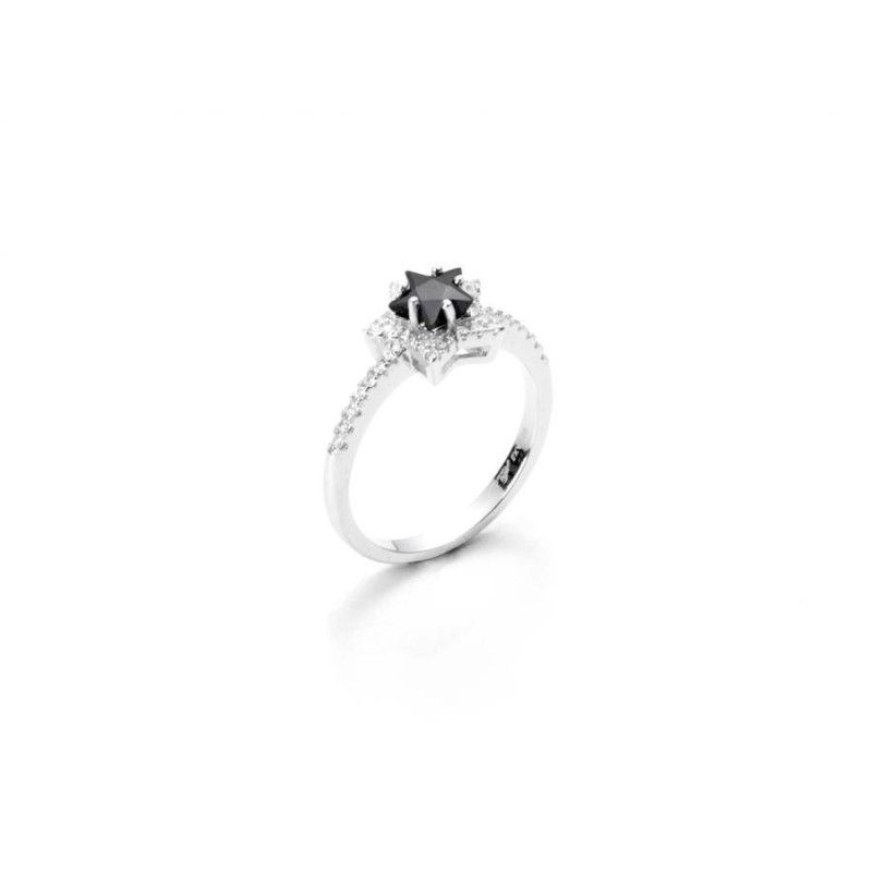 Anello Donna 4US CESARE PACIOTTI   Black Star  -  4UAN3212W/14