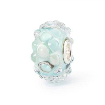 Beads Trollbeads TGLBE-20332 “Acqua Scintillante” in vetro
