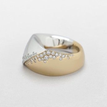 Anello Donna GIORGIO VISCONTI in oro e diamanti collezione Fleur de Nuit - A16820