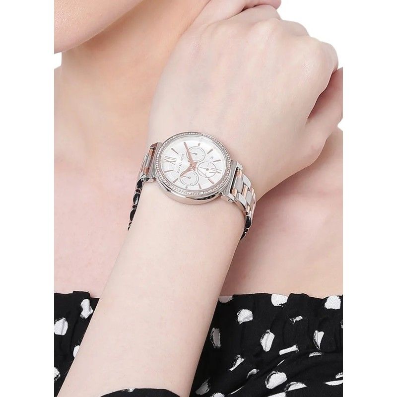 MK6558 Sofie Two Tone Stainless Steel Chronograph Watch, Women's Fashion,  Watches & Accessories, Watches on Carousell