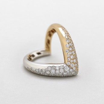 Anello Donna GIORGIO VISCONTI in oro e diamanti collezione Boomerang - A16793
