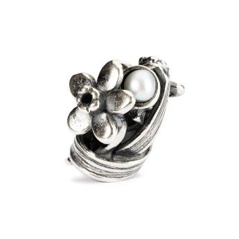 Beads Trollbeads TAGBE-00029  “Giunchiglia di Marzo”  in argento 925