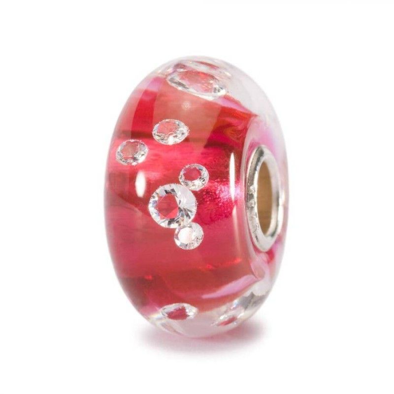 Beads Trollbeads TGLBE-00034  “Diamante Rosa Universale”  in vetro