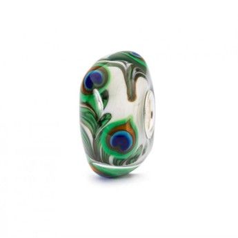 Beads Trollbeads TGLBE-10420  “Occhio di Pavone”  in vetro