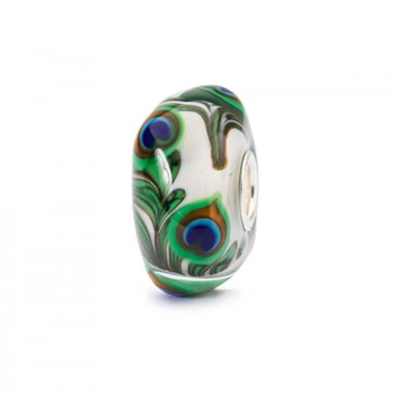 Beads Trollbeads TGLBE-10420 “Occhio di Pavone” in vetro