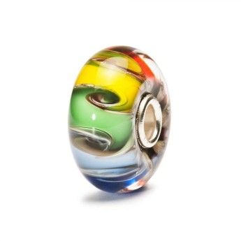 Beads Trollbeads TGLBE-20003  “Chakra Arcolabeno”  in vetro