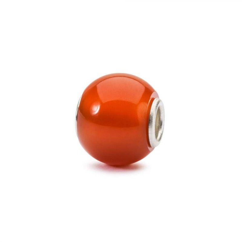 Beads Trollbeads TSTBE-00023 “Onice Rosso Rotondo” in pietra preziosa