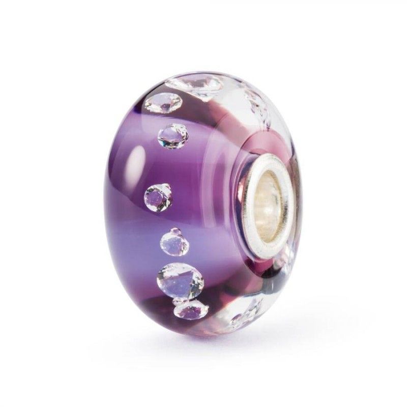Beads Trollbeads TGLBE-00227 “Diamante della Passione” in vetro