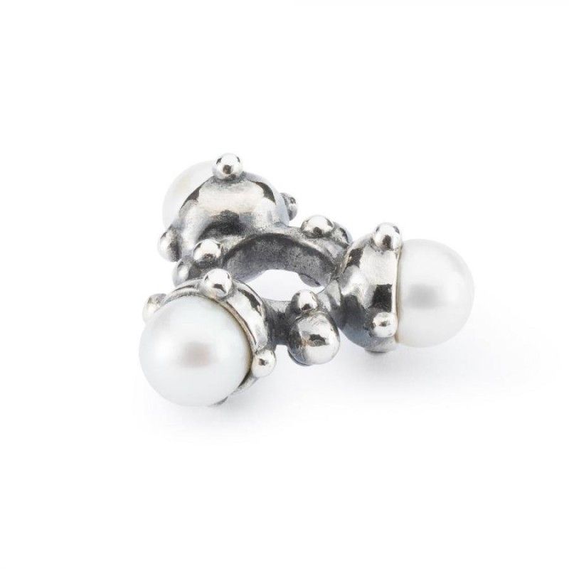 Beads Trollbeads TAGBE-00291  “Perle di Luce” in argento 925 e perle