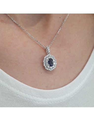 Collana Donna GIORGIO VISCONTI in oro, zaffiri blu e diamanti  -  GB35966Z
