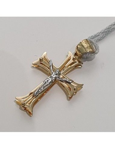 Croce Unisex in oro giallo ed oro bianco 750  -  478.CR45120