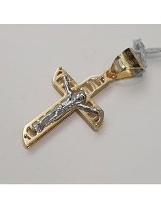 Croce Unisex in oro giallo ed oro bianco 750  -  481.CR91232