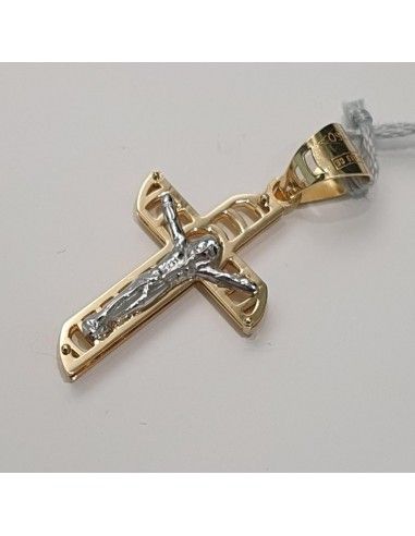 Croce Unisex in oro giallo ed oro bianco 750  -  481.CR91232