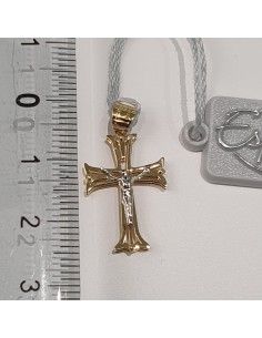 Croce Unisex in oro giallo ed oro bianco 750  -  478.CR45120