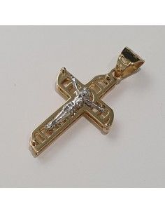 Croce Unisex in oro giallo ed oro bianco 750  -  480.CR66100