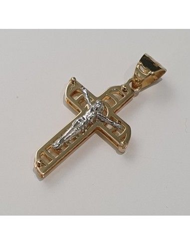 Croce Unisex in oro giallo ed oro bianco 750  -  480.CR66100
