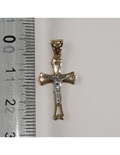 Croce Unisex in oro giallo ed oro bianco 750  -  479.CR78100