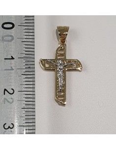 Croce Unisex in oro giallo ed oro bianco 750  -  480.CR66100