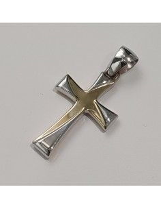 Croce Unisex in oro giallo ed oro bianco 750  -  470.CR48126