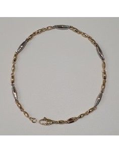 Bracciale Uomo in oro giallo ed oro bianco 750  -  469.BR56430