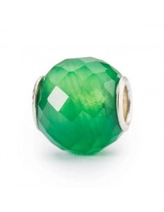 Beads TROLLBEADS   -   Onice Verde Rotondo Sfaccettato   -   in pietra preziosa   -   TSTBE-00036