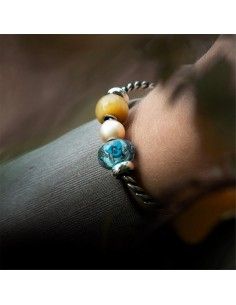 Beads TROLLBEADS   -   Bellezza in Blu  -   in Vetro   -  TGLBE-30088