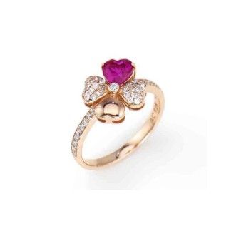 Anello Donna AMEN Quadricuore - RQURR-16