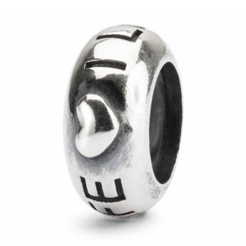 Stop TROLLBEADS Entusiasmo (I love my life) in Argento 925 - TAGBE-20237