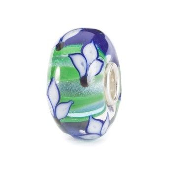 Beads TROLLBEADS Iris Blu in Vetro di Murano - TGLBE-20384