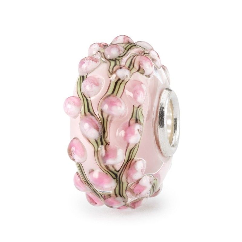 Beads TROLLBEADS Boccioli Rosa in Vetro di Murano - People’s Uniques 2023 Limited Edition - TGLBE-20394