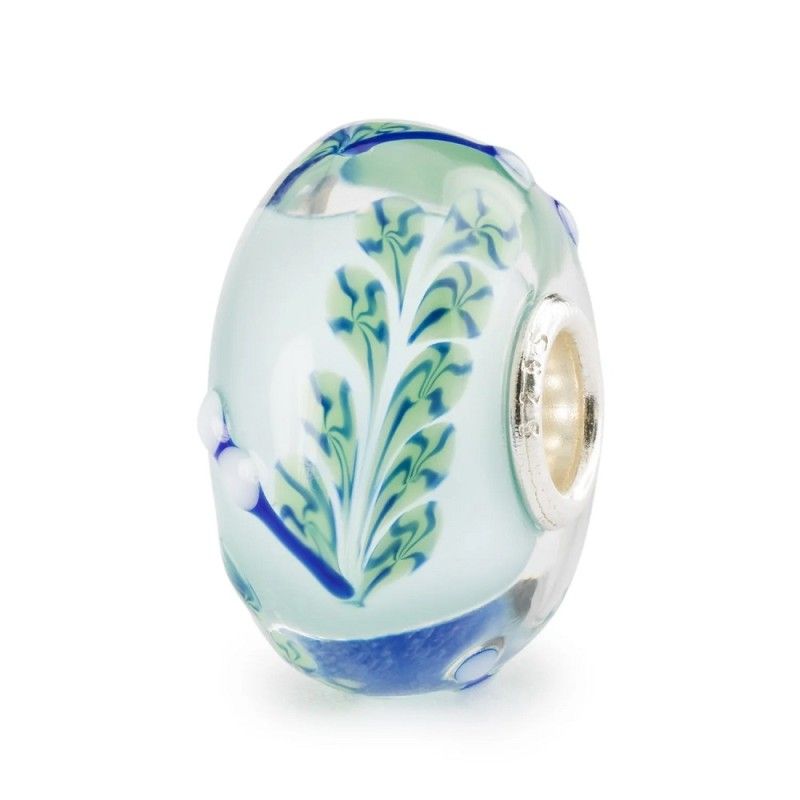 Beads TROLLBEADS Salice Azzurro in Vetro di Murano e Argento 925 - TGLBE-20406
