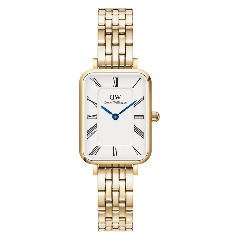 Orologio Donna DANIEL WELLINGTON Quadro Roman Numerals 5-Link Gold - DW00100688