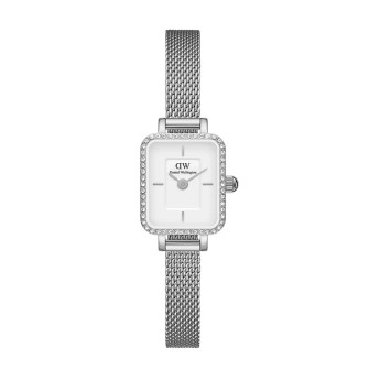 Orologio Donna DANIEL WELLINGTON Quadro Mini Lumine Bezel Silver - DW00100732