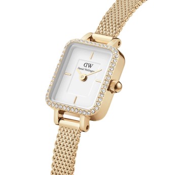 Orologio Donna DANIEL WELLINGTON Quadro Mini Lumine Bezel Gold - DW00100730