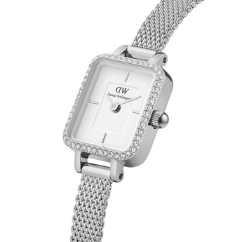 Orologio Donna DANIEL WELLINGTON Quadro Mini Lumine Bezel Silver - DW00100732