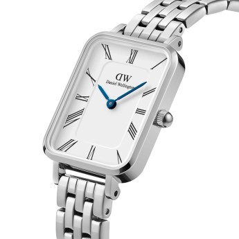 Orologio Donna DANIEL WELLINGTON Quadro Roman Numerals 5-Link Silver - DW00100691