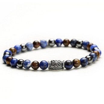 Bracciale Uomo GERBA - GREY AND BLUE 245