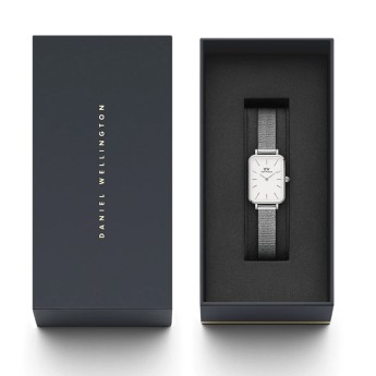 Orologio Donna DANIEL WELLINGTON Quadro Pressed Sterling - DW00100438