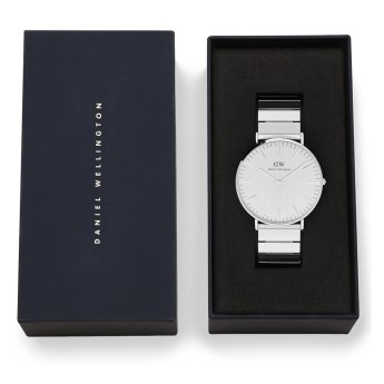 Orologio Uomo DANIEL WELLINGTON Classic Piano Link Silver Unitone - DW00100775