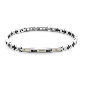 Bracciale Uomo 4US CESARE PACIOTTI Steel & Gold - 4UBR6931